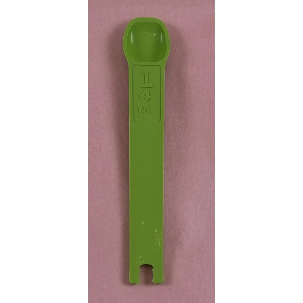 Vintage Tupperware Measuring Spoons Apple Green Replacement Refer To Descr EUC